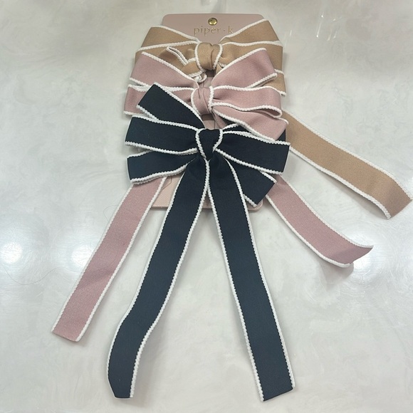 Piper k Set of 3 Hair Bows, New in Package - Picture 1 of 6